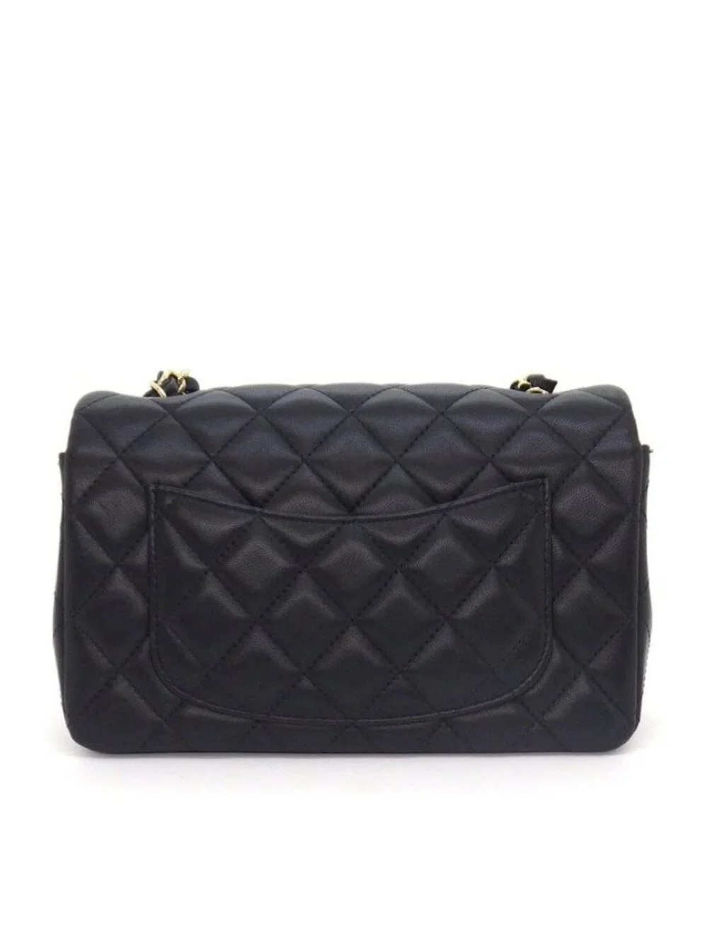 Chanel Shoulder Bag Quilted 20 Mini Classic Onwards Black Lambskin